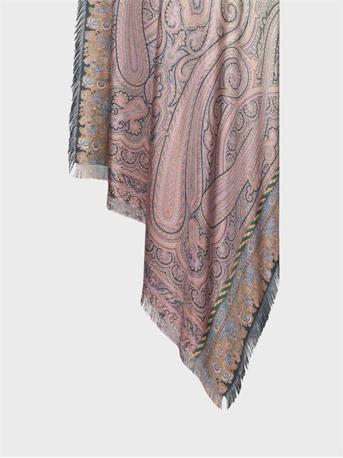 Pure silk scarf stole with paisley motif PIERRE-LOUIS MASCIA | 135X195S4518735